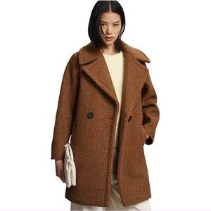 NVLT Women's Flat Bouclé Double Breasted Over‎ Coat